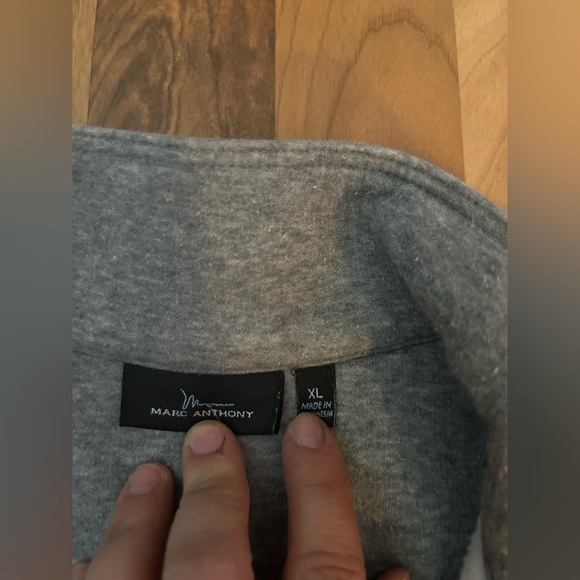 Marc Anthony Light Gray Shirt Jacket - Picture 2 of 7